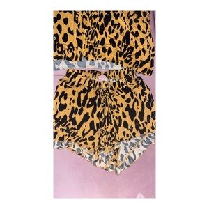 Mumu cheetah pjs size small